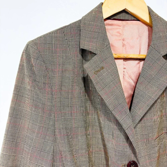 InWear Vintage brown plaid  jacket - Picture 2 of 12